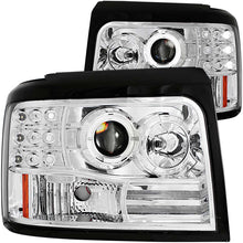 Load image into Gallery viewer, ANZO 111183 1992-1996 Ford F-150 Projector Headlights w/ Halo Chrome w/ Side Markers and Parking Lights