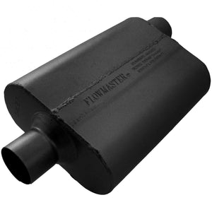 Flowmaster 942542 40 Delta Flow Muffler - 2.50 Center In / 2.50 Offset Out - Aggressive Sound