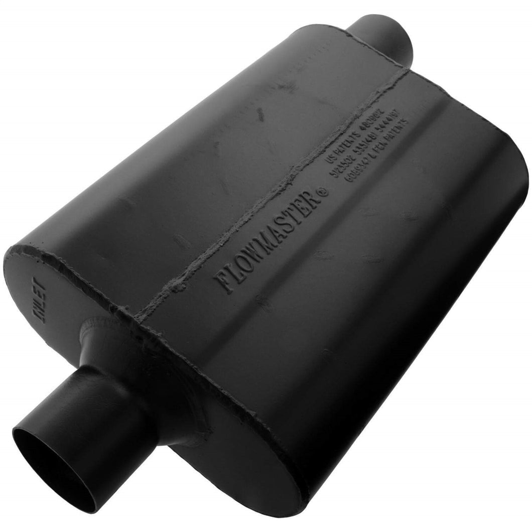 Flowmaster 942547 Super 44 Muffler - 2.50 Center In / 2.50 Offset Out - Aggressive Sound