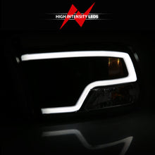 Load image into Gallery viewer, ANZO 111404 09-18 Dodge Ram 1500 Plank Style Projector Headlights Black w/ Halo