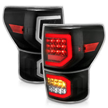 Load image into Gallery viewer, ANZO 311336 2007-2013 Toyota Tundra LED Taillights Plank Style Black w/Clear Lens