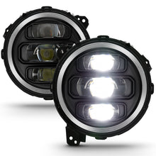Load image into Gallery viewer, ANZO 111466 2018-2019 Jeep Wrangler Full Led Projector H.L Black