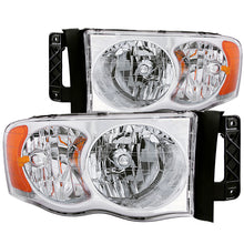 Load image into Gallery viewer, ANZO 111076 2002-2005 Dodge Ram 1500 Crystal Headlights Chrome