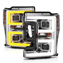 Load image into Gallery viewer, ANZO 111389 LED Headlights 17-18 Ford F-250 Super Duty Plank-Style L.E.D. Headlight Chrome (Pair)