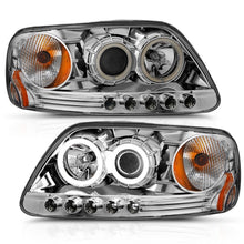 Load image into Gallery viewer, ANZO 111054 1997.5-2003 Ford F-150 Projector Headlights w/ Halo Chrome 1pc
