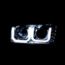 Load image into Gallery viewer, ANZO 111303 1999-2006 Gmc Sierra 1500 Projector Headlights w/ U-Bar Black