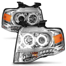Load image into Gallery viewer, ANZO 111114 2007-2014 Ford Expedition Projector Headlights Chrome