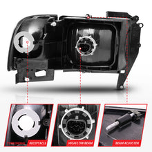 Load image into Gallery viewer, ANZO 111067 1994-2001 Dodge Ram Crystal Headlights Black
