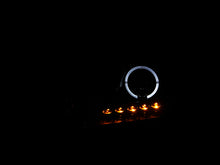 Load image into Gallery viewer, ANZO 111028 2004-2008 Ford F-150 Projector Headlights w/ Halo and LED Black