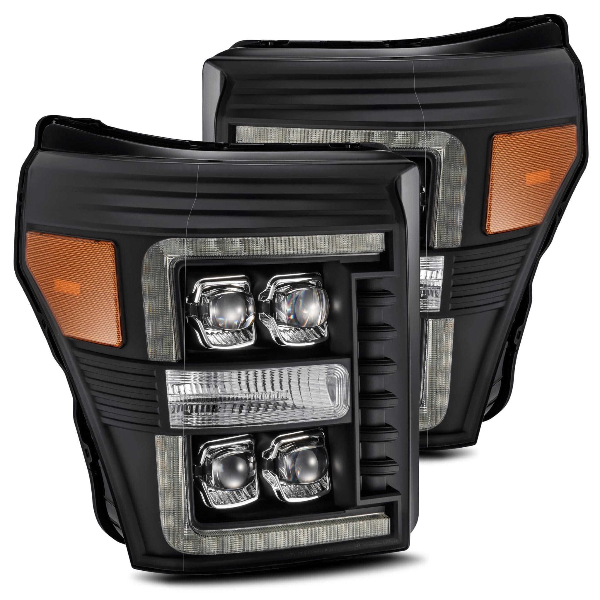 Jet Black Fts 2011-2016 Ford 250 F350 F450 LED Tube Projector