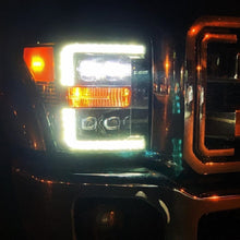 Load image into Gallery viewer, 11-16 Ford Super Duty NOVA-Series LED Projector Headlights Alpha-Black
