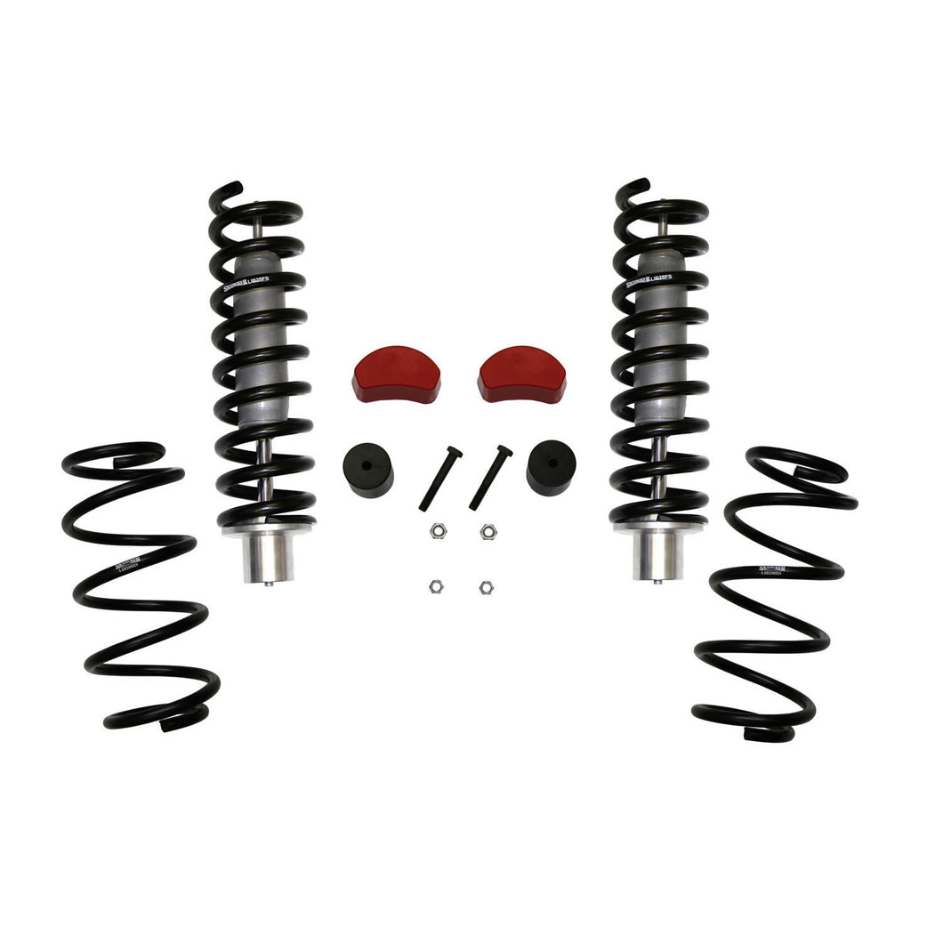 Lift Kit 2.5-3 Inch Lift 07-11 Dodge Nitro 08-12 Jeep Liberty Includes Front Struts Front Strut Coil Springs Rear Coil Springs Front Poly Bump Stops Rear Bump Stop Spacers Skyjacker