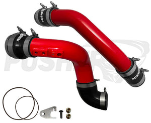 Pusher 3" Hot & Cold Side Charge Tubes for 2017+ Ford F250/350 6.7L Powerstroke w/ Throttle Valve Replacement