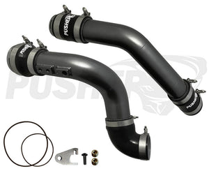 Pusher 3" Hot & Cold Side Charge Tubes for 2017+ Ford F250/350 6.7L Powerstroke w/ Throttle Valve Replacement