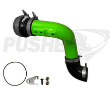 Load image into Gallery viewer, Pusher HD 3&quot; Cold Side Charge Tube for 2017+ Ford F250/350 6.7L Powerstroke w/ Throttle Valve Adapter