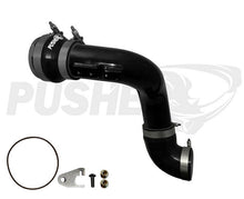 Load image into Gallery viewer, Pusher HD 3&quot; Cold Side Charge Tube for 2017+ Ford F250/350 6.7L Powerstroke w/ Throttle Valve Adapter