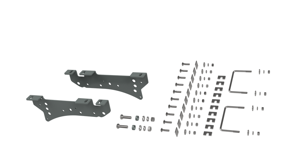 RVR2400 CUSTOM INSTALLATION KIT FOR UNIVERSAL MOUNTING RAILS FOR SOME FORD TRUCKS