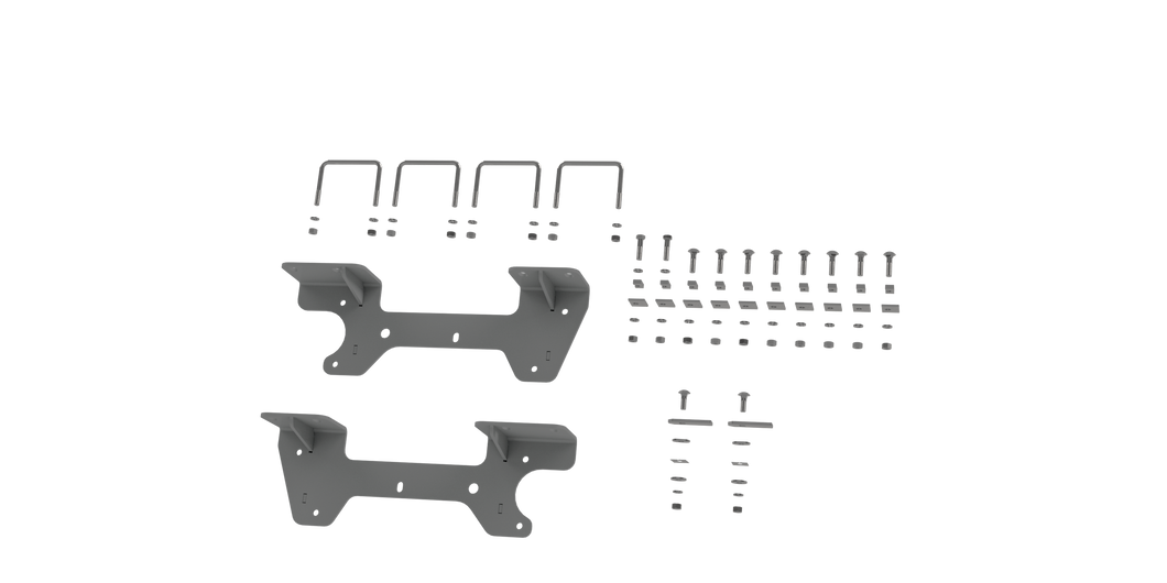 RVR2504 CUSTOM INSTALLATION KIT FOR UNIVERSAL MOUNTING RAILS FOR SOME GM TRUCKS