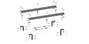 RVR3200 UNIVERSAL MOUNTING RAILS FOR 5TH WHEEL HITCHES