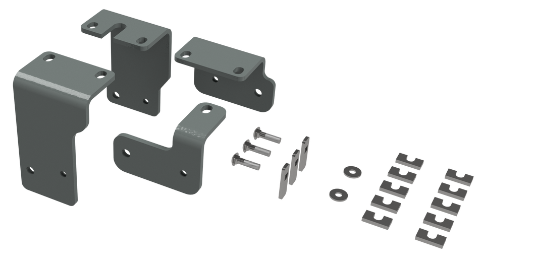 RVR3203 CUSTOM INSTALLATION KIT FOR UNIVERSAL MOUNTING RAILS FOR SOME NISSAN  TRUCKS