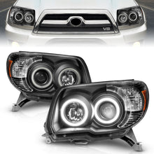 Load image into Gallery viewer, ANZO 111320 2006-2009 Toyota 4Runner Projector Headlights w/ Halo Black