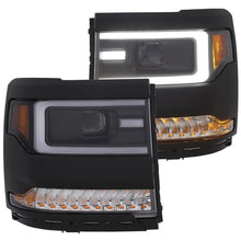 Load image into Gallery viewer, ANZO 111373 16-17 Chevy Silverado 1500 Prjctr. Headlight Plank Styl. w/Amber (Only Work w/HID Equip. Truck)