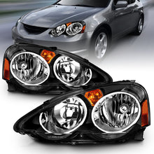 Load image into Gallery viewer, ANZO 121306 2008-2014 Dodge Challenger Projector Headlights w/ Halo Black (CCFL) (HID Compatible)
