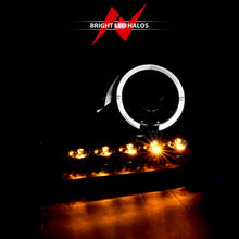 Load image into Gallery viewer, ANZO 111028 2004-2008 Ford F-150 Projector Headlights w/ Halo and LED Black