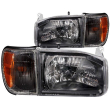 Load image into Gallery viewer, ANZO 111118 2005-2007 Ford Excursion Projector Headlights w/ Halo Chrome w/ LED Strip (CCFL) 1pc