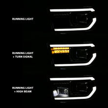 Load image into Gallery viewer, ANZO 111447 2007-2014 Toyota Tundra Projector Light Bar H.L Black Amber(Led High Beam) (Halogen Version)