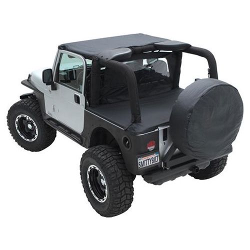 Smittybilt SPARE TIRE COVER - LARGE TIRE (33 in.-35 in.) - DENIM BLACK UNIVERSAL 773515