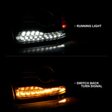 Load image into Gallery viewer, ANZO 111489 2009-2018 Dodge Ram 1500 Projector Headlights Plank Style Halo w/Switchback Matte Black