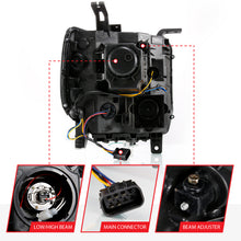 Load image into Gallery viewer, ANZO 111487 2014-2015 Gmc Sierra 1500 Projector Headlight Plank Style Black w/ Switchback (Halogen Type)