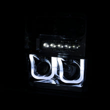 Load image into Gallery viewer, ANZO 111305 2008-2010 Ford F-250 Projector Headlights w/ U-Bar Black