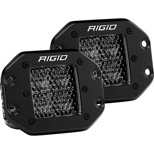 RIGID D-Series PRO Midnight Edition Spot Diffused Flush Mount Pair