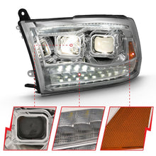 Load image into Gallery viewer, ANZO 111441 2009-2018 Dodge Ram 1500 Projector H.L. Switchback Black Amber