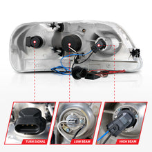 Load image into Gallery viewer, ANZO 111054 1997.5-2003 Ford F-150 Projector Headlights w/ Halo Chrome 1pc