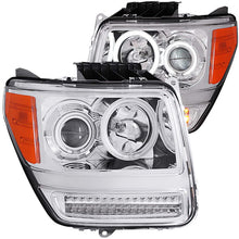 Load image into Gallery viewer, ANZO 111212 2003-2006 Chevrolet Silverado 1500 Crystal Headlights w/ Halo Black