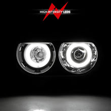 Load image into Gallery viewer, ANZO 121308 2008-2014 Dodge Challenger Projector Headlights w/ Halo Black (CCFL)