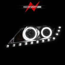 Load image into Gallery viewer, ANZO 111248 2011-2013 Kia Sorento Projector Headlights w/ Halo Black (CCFL)