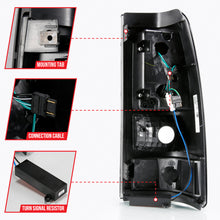Load image into Gallery viewer, ANZO 311334 2003-2006 Chevy Silverado 1500 LED Taillights Plank Style Black w/Smoke Lens