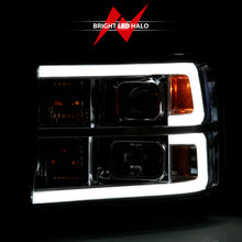 Load image into Gallery viewer, ANZO 111483 2007-2013 Gmc Sierra 1500 Projector Headlight Plank Style Chrome w/ Clear Lens Amber
