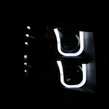 Load image into Gallery viewer, ANZO 111281 2007-2013 Chevrolet Silverado 1500 Projector Headlights w/ U-Bar Black