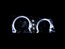 Load image into Gallery viewer, ANZO 111212 2003-2006 Chevrolet Silverado 1500 Crystal Headlights w/ Halo Black