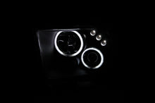 Load image into Gallery viewer, ANZO 121166 2005-2009 Ford Mustang Projector Headlights w/ Halo Black