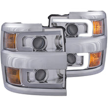 Load image into Gallery viewer, ANZO 111388 LED Headlights 17-18 Ford F-250 Super Duty Plank-Style L.E.D. Headlight Black (Pair)