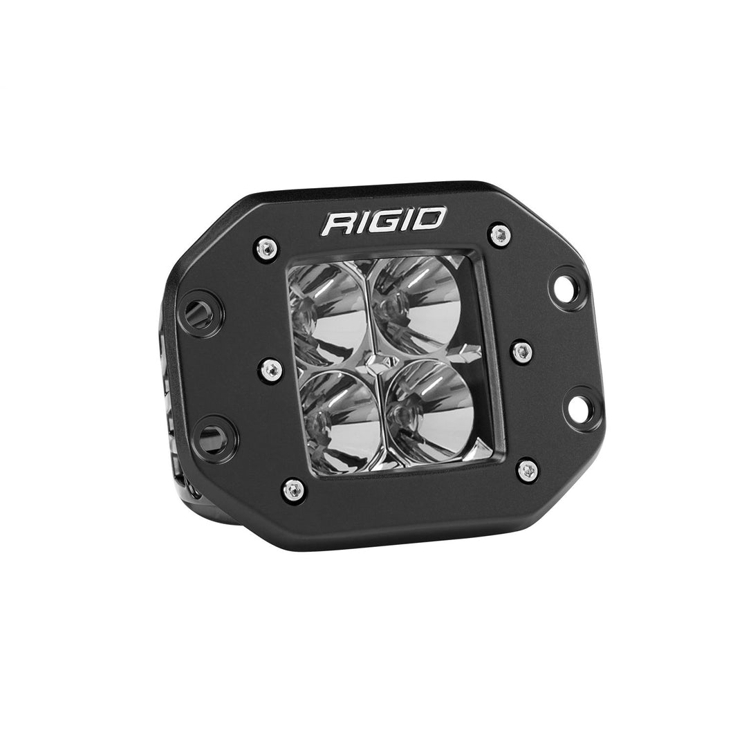 RIGID D-Series PRO LED Light Flood Optic Flush Mount Single