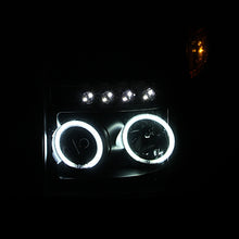 Load image into Gallery viewer, ANZO 111329 2014-2015 Jeep Grand Cherokee Projector Headlights w/ Plank Style Design Black