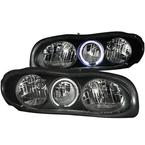ANZO 121119 2005-2010 Scion Tc Projector Headlights w/ Halo Black (CCFL)