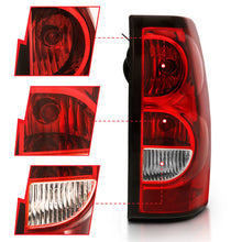 Load image into Gallery viewer, ANZO 311302 2004-2007 Chevy Silverado Taillight Red/Clear Lens w/Black Trim (OE Replacement)